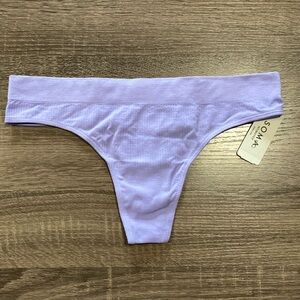 NWT - Soma Intimates Seamless Aloe Thong Panties - Wild Lavender - L